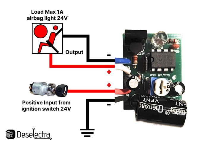 wiring diagram airbag timer 24V